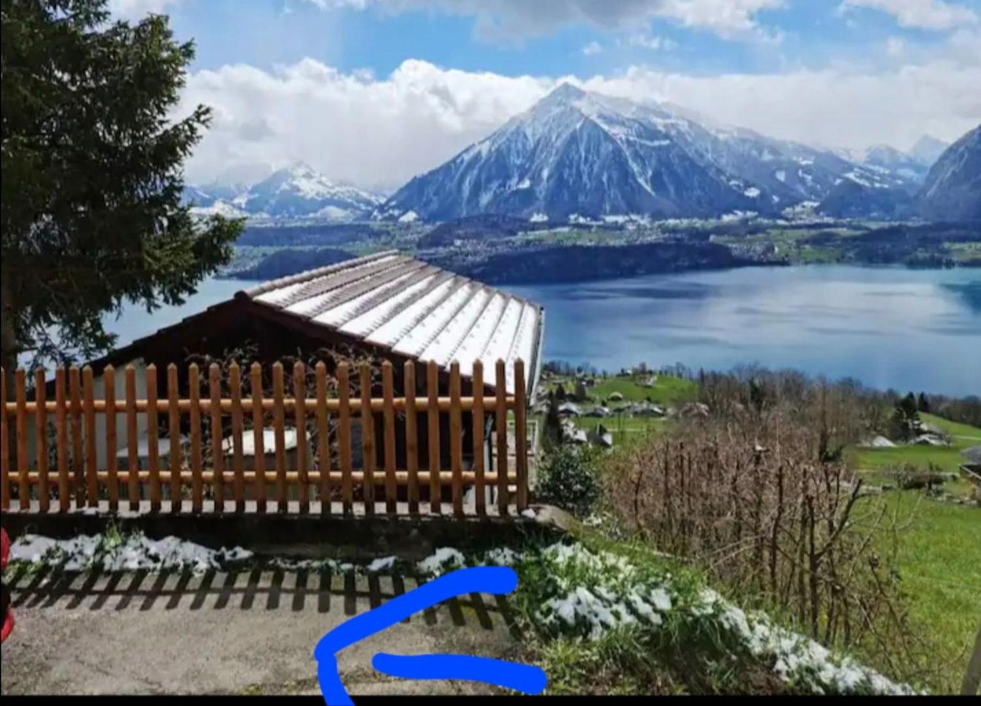 Chalet With View Of The Mountains And The Thun Lake Sigriswil Kültér fotó