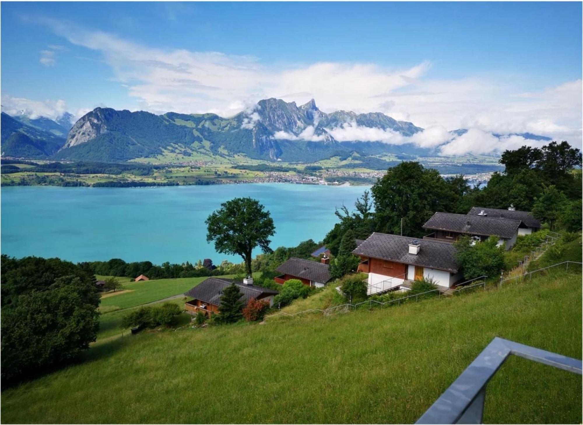 Chalet With View Of The Mountains And The Thun Lake Sigriswil Kültér fotó
