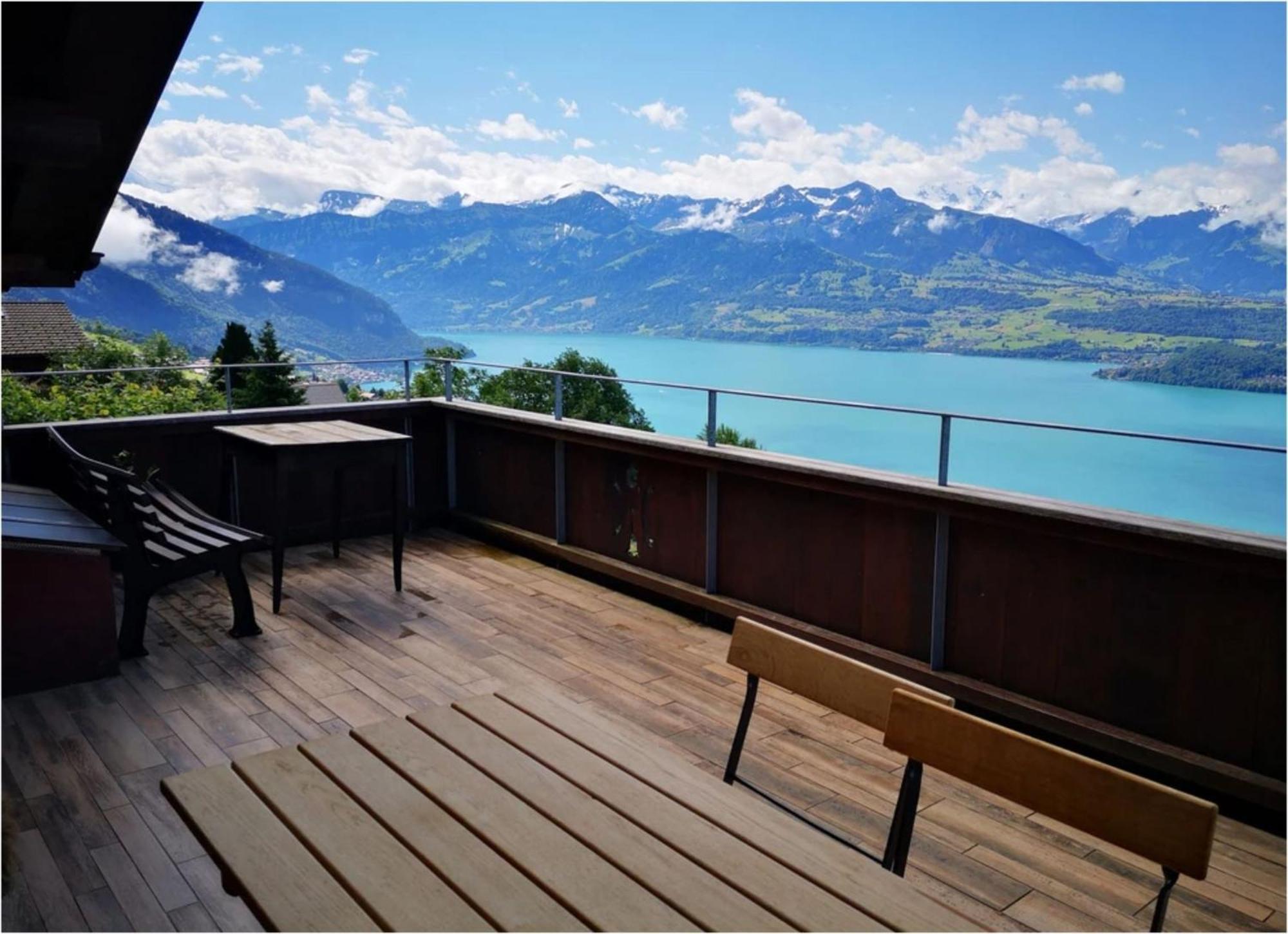 Chalet With View Of The Mountains And The Thun Lake Sigriswil Kültér fotó