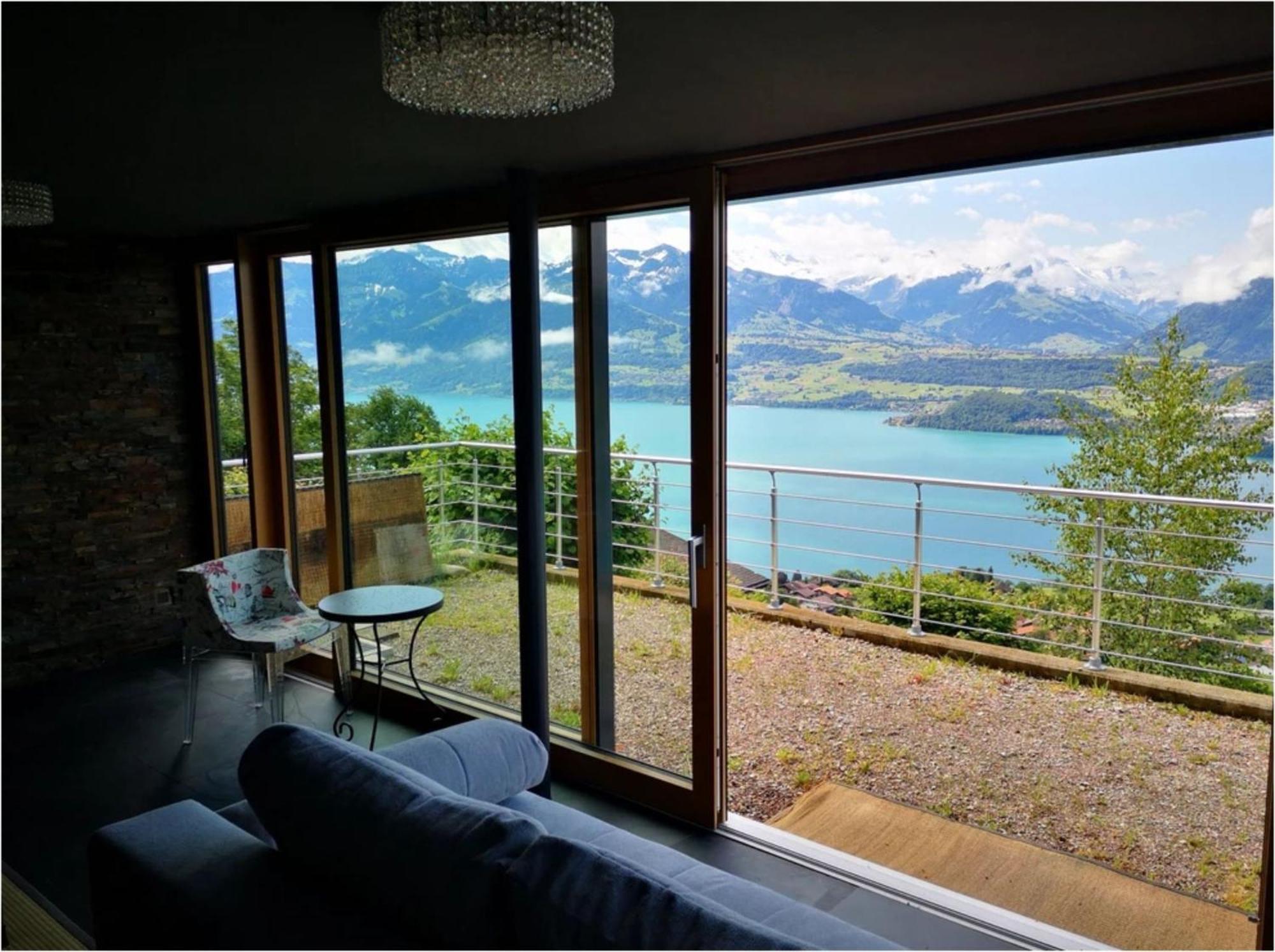 Chalet With View Of The Mountains And The Thun Lake Sigriswil Kültér fotó