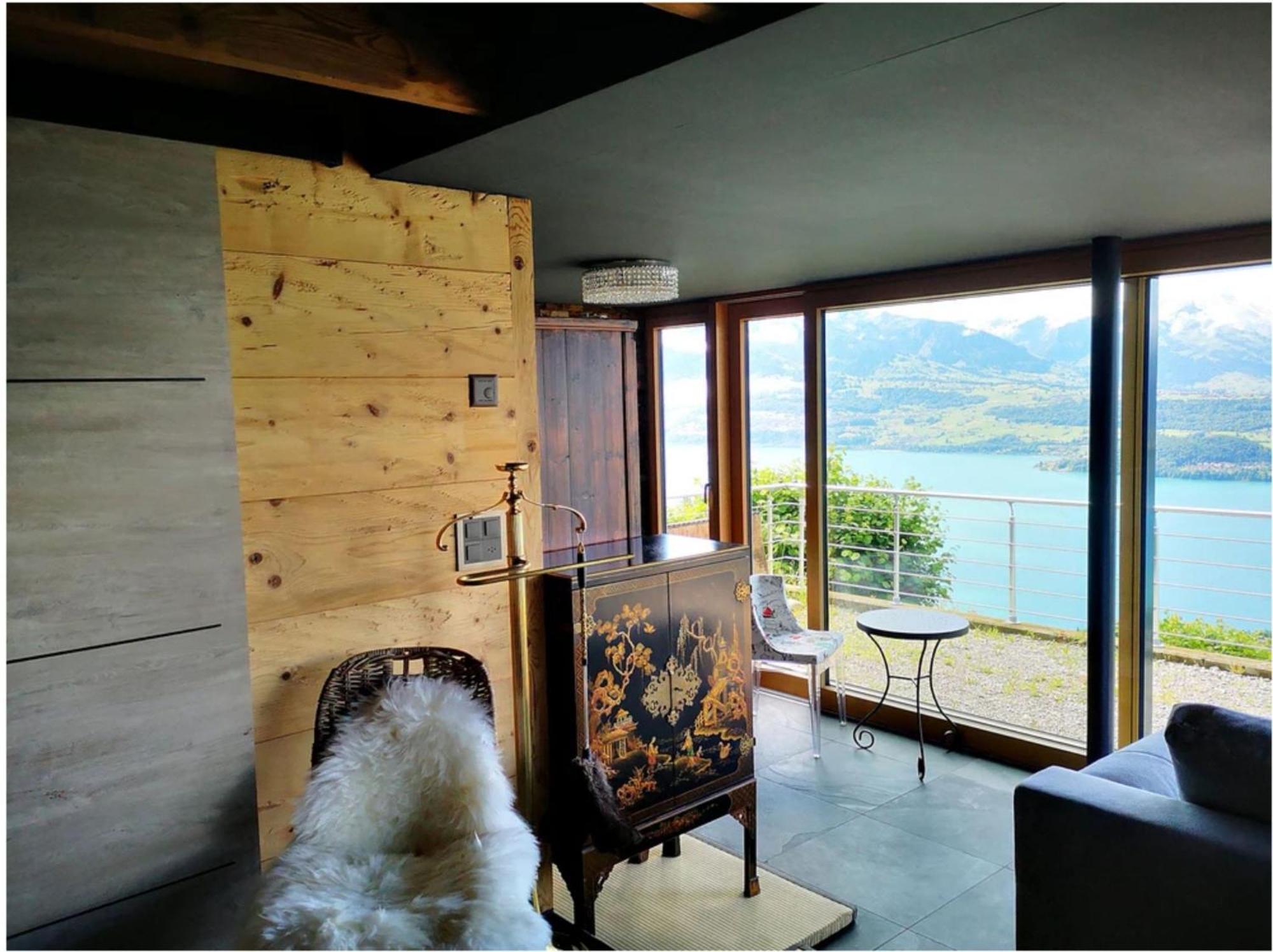 Chalet With View Of The Mountains And The Thun Lake Sigriswil Kültér fotó